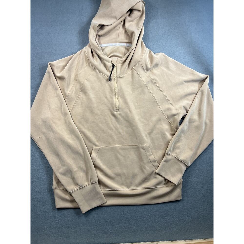 GLOWMODE Crossover Hoodie II Camel Tan Women's Size M Stretch Pullover Fleece